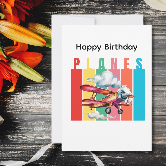 Birthday Biplane Red Aeroplane Clouds Aviation (Creator Uploaded)