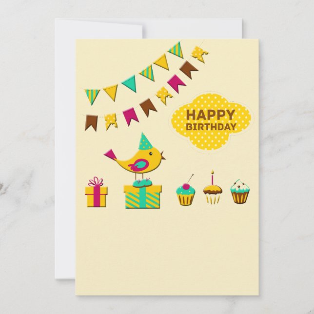 Birthday Bird Cards (Front)