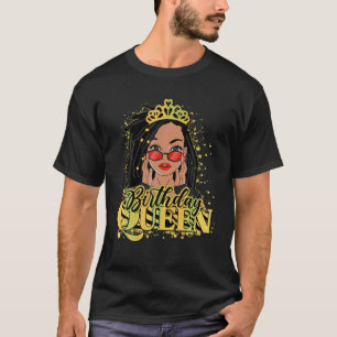 Birthday Black Queen African American Loc d Woman T-Shirt