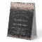 Birthday black rose gold invitation