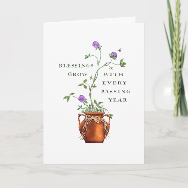 Birthday/Blessings Grow Card (Front)