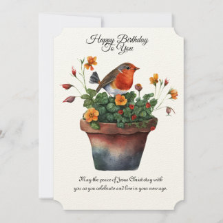 Birthday blessings of Peace  (John 14:27) Card