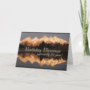 Birthday Blessings Prayer Bible Verse Card