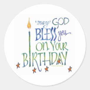 Birthday Blessings Sticker