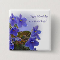 Birthday Blue African Violets