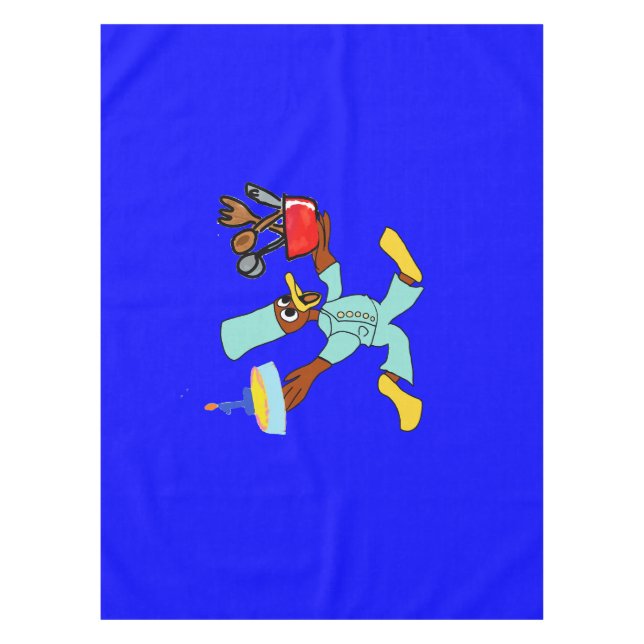 Birthday Blue Tablecloth (Front)