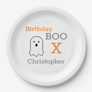 Birthday Boo Ghost Paper Plate