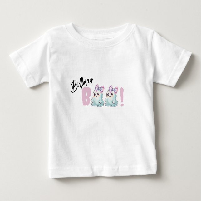 Birthday Boo Halloween Birthday Baby T-Shirt (Front)
