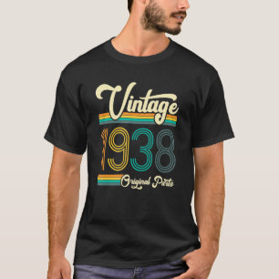 Birthday Born In 1938 Original Parts Vintage T-Shirt