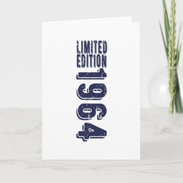 Birthday Born In 1964 Limited Edition Card (Front)