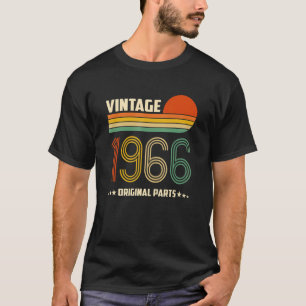 Birthday Born In 1966 Original Parts Vintage T-Shirt