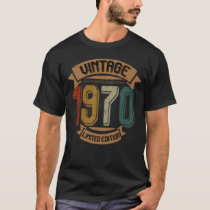 Birthday Born In 1970 Vintage T-Shirt