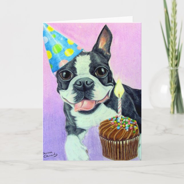 Birthday Boston Card (Front)