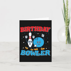 Birthday Bowler - Boys Birthday Funny Kids Bowling Card