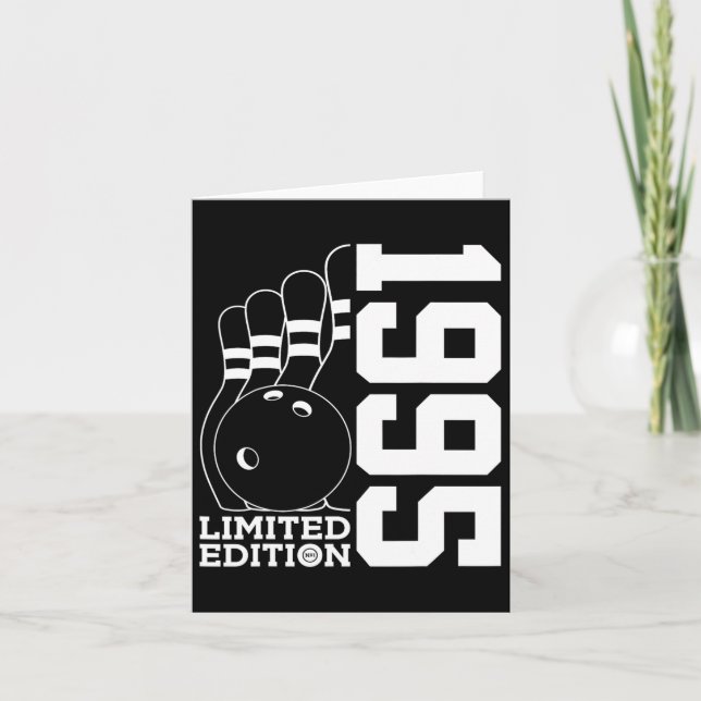 Birthday Bowling Limited Edition 1995  Card (Front)