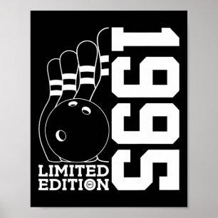 Birthday Bowling Limited Edition 1995 Poster