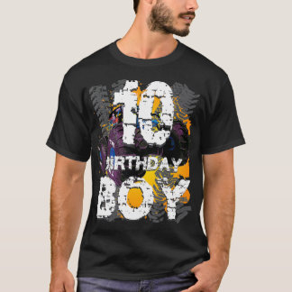 Birthday Boy 10 Years Old Monster Truck Matching F T-Shirt