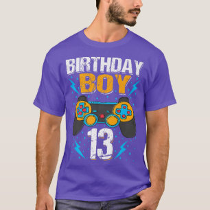Birthday Boy 13 Video Game Controller Gamer 13th B T-Shirt