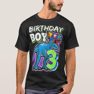 Birthday Boy 3 3rd Birthday T Re Dinosaur Party Gi T-Shirt