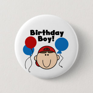 Birthday Boy 6 Cm Round Badge