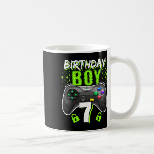 Birthday Boy 7 Video Game Controller Gamer 7th Bir Coffee Mug