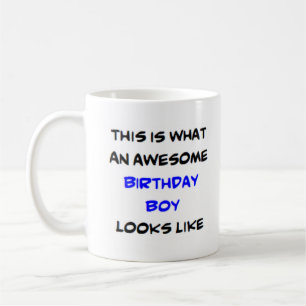birthday boy, awesome coffee mug