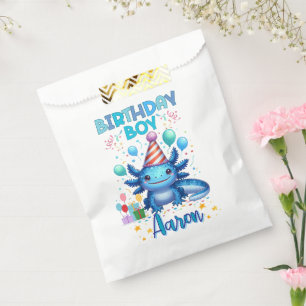 Birthday Boy Axolotl Vibes Cute Party Design Favour Bag