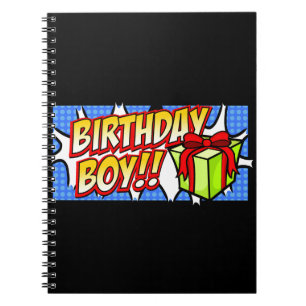 Birthday Boy Banner Notebook