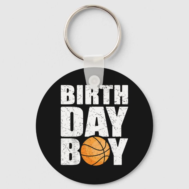 Birthday Boy Basball Theme Party Future Basball Key Ring (Front)