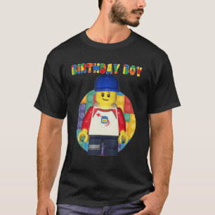 Birthday Boy Brick Builder Blocks Master Builder T-Shirt
