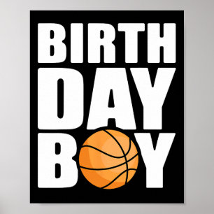 Birthday Boy Bysketbyll Theme Party Future Bysketb Poster