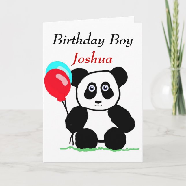 Birthday boy card (Front)