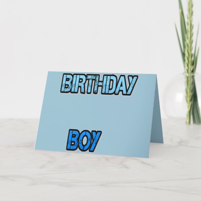 Birthday Boy Card (Front)