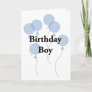 Birthday Boy Card