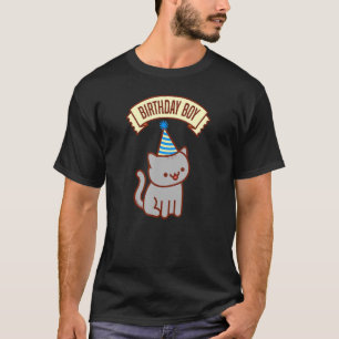 Birthday Boy   Cat With A Hat T-Shirt