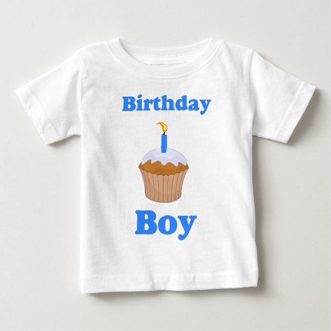 Birthday Boy Cupcake Shirt (Front)