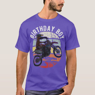 Birthday boy Dirt bike Motorcycle and motocross T-Shirt