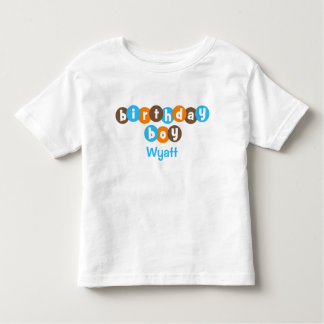 Birthday Boy Dots Personalised Toddler T-Shirt