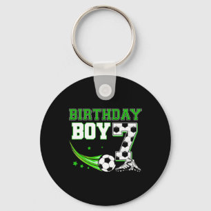 Birthday Boy Funny 7 Year Old Birthday Soccer 7th Key Ring