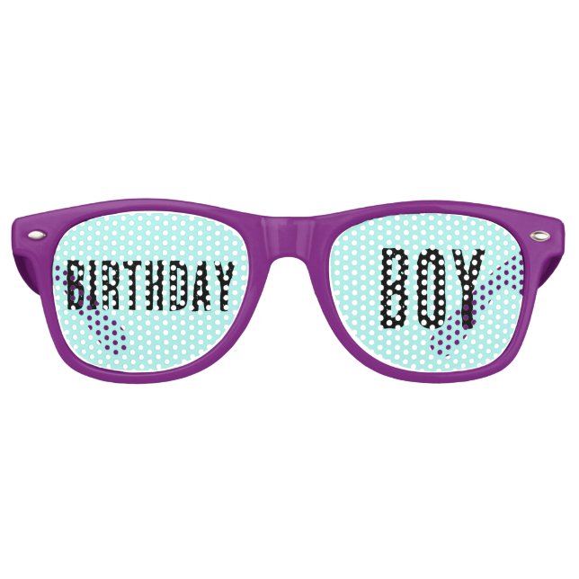 BIRTHDAY BOY FUNNY PARTY SUNGLASSES (Front)