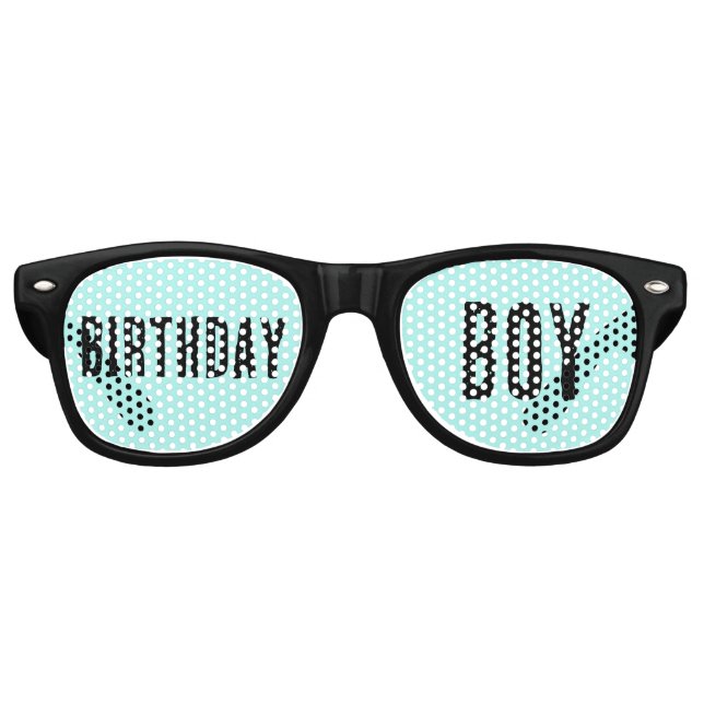 BIRTHDAY BOY FUNNY PARTY SUNGLASSES (Front)