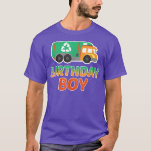 Birthday Boy Garbage Truck Recycling Waste Truck B T-Shirt