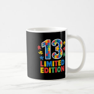 Birthday Boy Girl 13 Year Old Autism Awareness Tee Coffee Mug