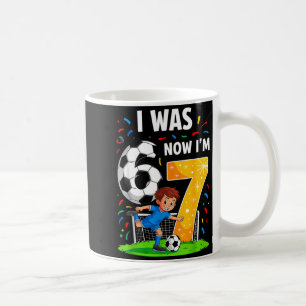 Birthday Boy I was 6 Now Im 7 Six Seven Soccer 67 Coffee Mug