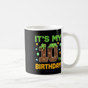 Birthday Boy Its My 10th Birthday Gamer Pixel Numb Coffee Mug