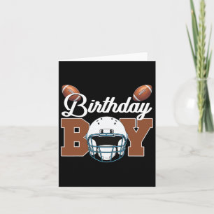 Birthday Boy Kids Football Birthday Party Boys Tod Card