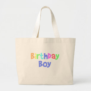 Birthday Boy Large Tote Bag