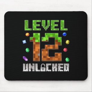 Birthday Boy Level 12 Unlocked 12th Birthday Game Mouse Pad