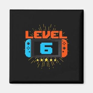 Birthday Boy Level 6 Unlocked Video Game 6 Year Ol Magnet