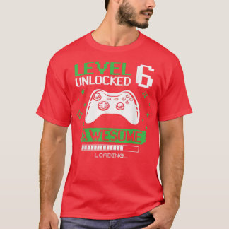 Birthday Boy Level 6 Unlocked Video Game Birthday  T-Shirt